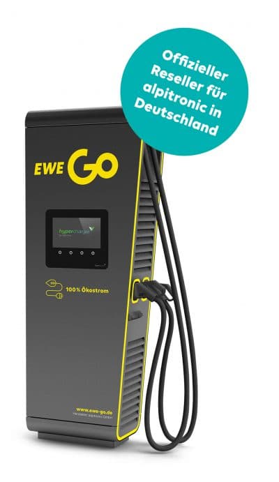 EWE Go Hypercharger Schnellladestation für Elektroautos